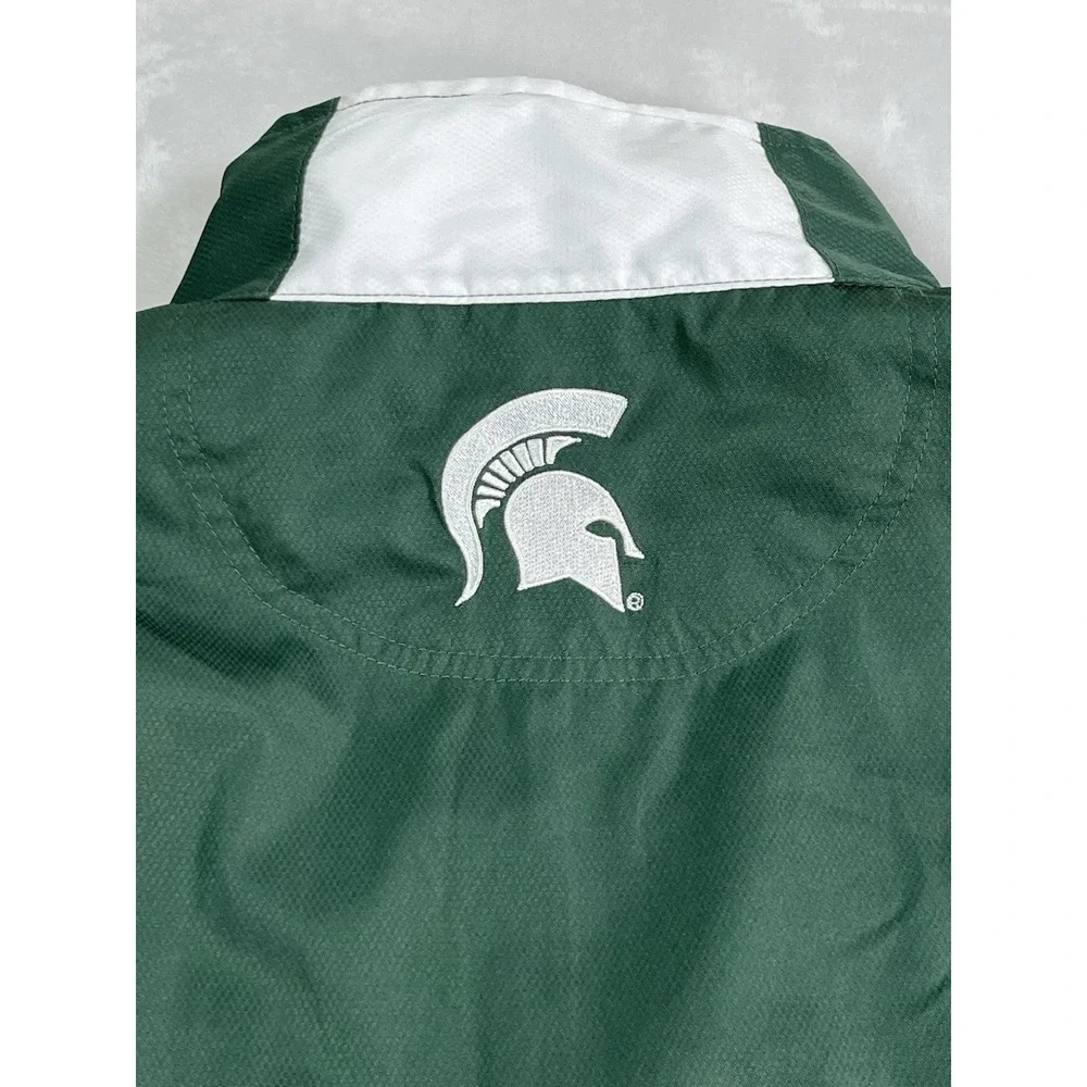 Michigan State Spartans‎ Mens L Windbreaker Pullover Quarter Zip Knights Apparel